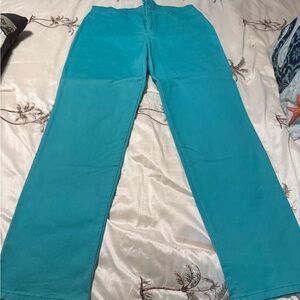 Charter Club Turquoise Straight Leg Jeans